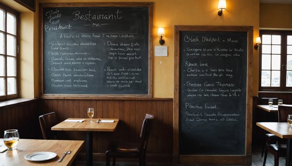 Restaurant avec menu à l'ardoise : un délice à pornic
